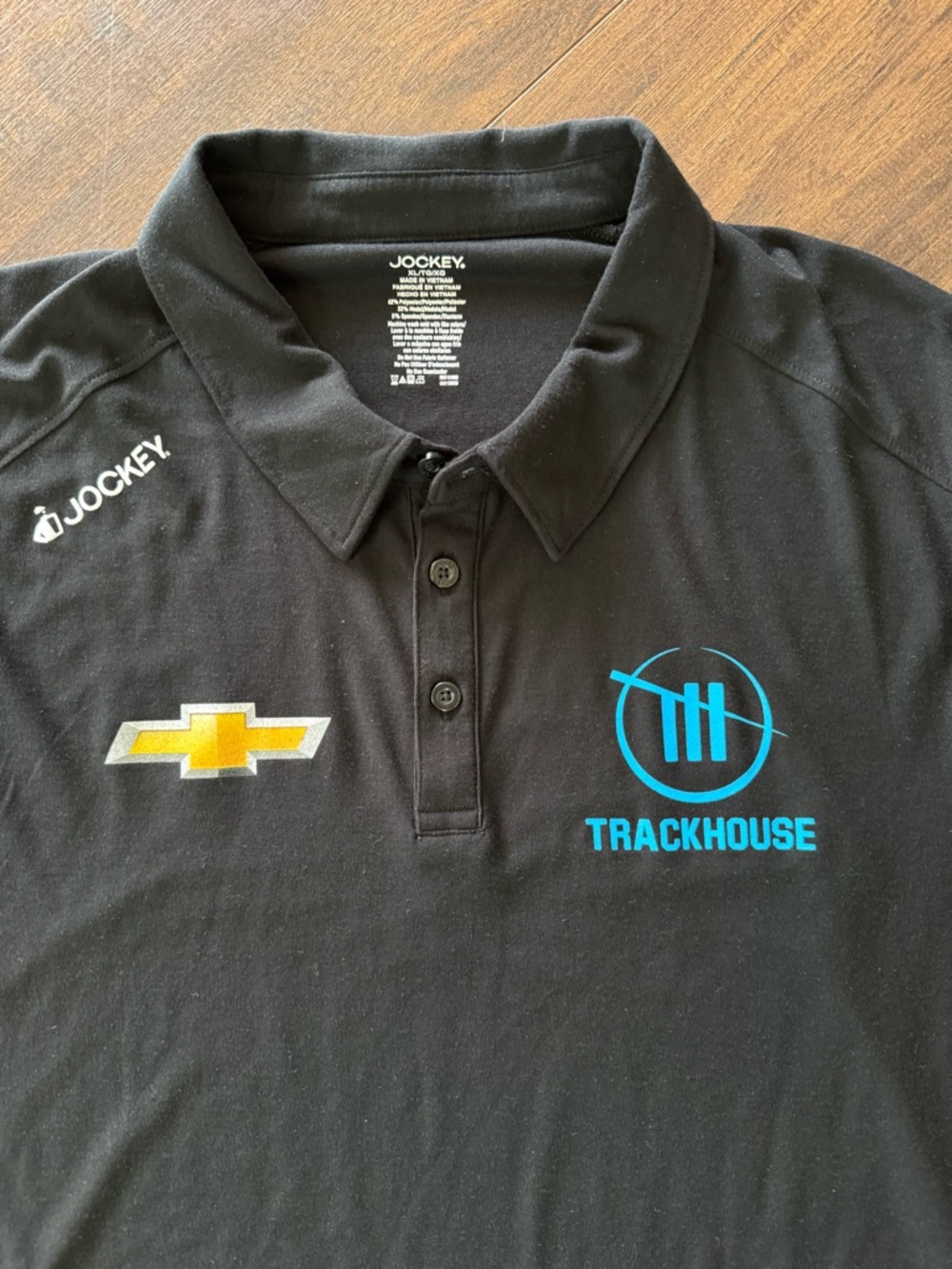 Trackhouse Racing Chevy XL Team Issued Polo Shirt NASCAR Chastain Zilisch SVG